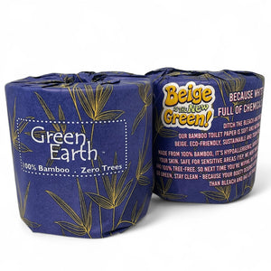 Green Earth 100% Bamboo Toilet Paper - 400 Sheets per roll - 48 rolls per carton