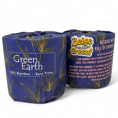 Green Earth 100% Bamboo Toilet Paper - 400 Sheets per roll - 48 rolls per carton
